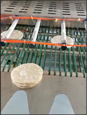 Electric Motor Powered Tortilla Production Line / Dough Making For 6-12 Inch Tortilla Production