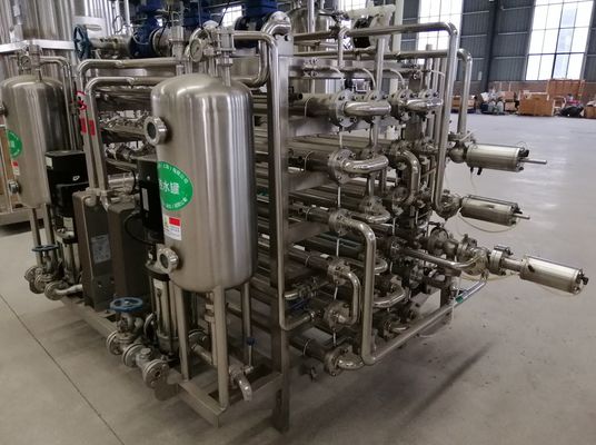 フルーツ ジュース ラインのための2t/H管状のタイプUHT滅菌装置機械