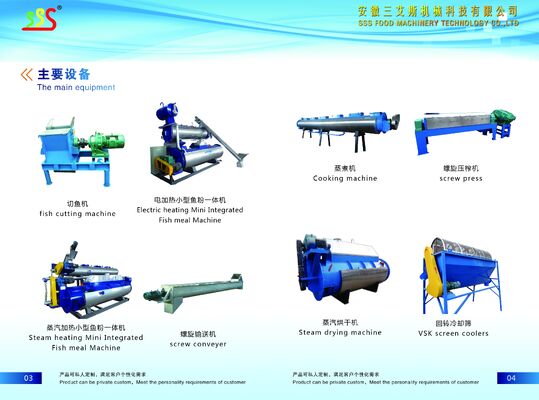 カスタマイズ可能な魚粉工場