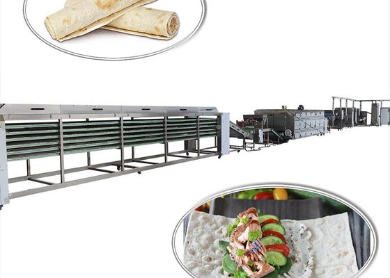 Temperature Controlled Tortilla Production Line With 0-300℃ Range And 700-3000 Pieces/H Capacity Cheap Price